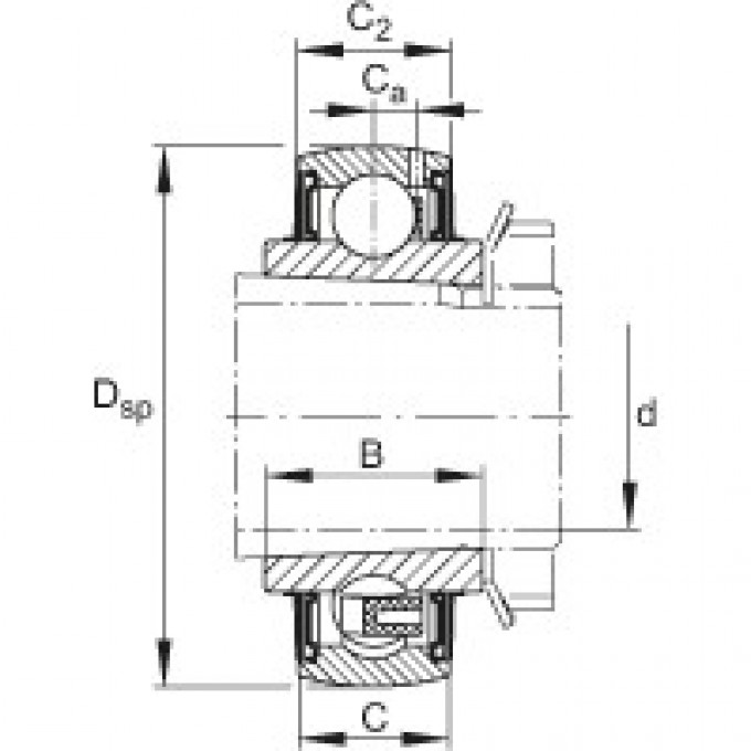 Закрепляемые подшипники UK210 FAG 190697