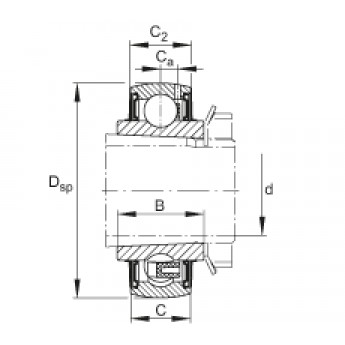 Закрепляемые подшипники UK216 FAG 190702 Закрепляемые подшипники UK216 FAG 190702